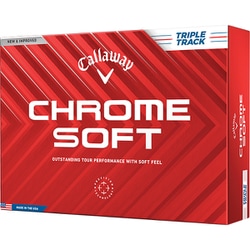 CHROME SOFT TRPL 3ピース ホワイト 2024年 [ゴルフボール 1ダース 12球入]