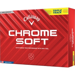 CHROME SOFT TRPL 3ピース イエロー 2024年 [ゴルフボール 1ダース 12球入]