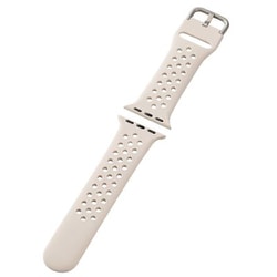 AW-40BDSCNWH [アップルウォッチ バンド Apple Watch SE （第2世代/第1世代）/Series 10/9/8/7/6/5/4/3/2/1 [42 41 40 38mm] シリコン ベルト 耐衝撃 軽量 スポーツ スターライト]