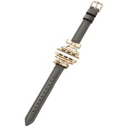 AW-41BDLRBJGY [アップルウォッチ バンド Apple Watch SE （第2世代/第1世代）/Series 10/9/8/7/6/5/4/3/2/1 [42 41 40 38mm] レザー ベルト スリム リボン形状金具 ＆me チャコールグレー]