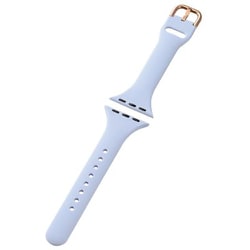 AW-41BDSCJBU [アップルウォッチ バンド Apple Watch SE （第2世代/第1世代）/Series 10/9/8/7/6/5/4/3/2/1 [42 41 40 38mm] シリコン ベルト 耐衝撃 スリム ＆me ブルー]
