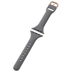 AW-41BDSCJGY [アップルウォッチ バンド Apple Watch SE （第2世代/第1世代）/Series 10/9/8/7/6/5/4/3/2/1 [42 41 40 38mm] シリコン ベルト 耐衝撃 スリム ＆me チャコールグレー]