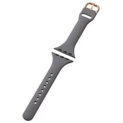 AW-41BDSCJGY [アップルウォッチ バンド Apple Watch SE （第2世代/第1世代）/Series 10/9/8/7/6/5/4/3/2/1 [42 41 40 38mm] シリコン ベルト 耐衝撃 スリム ＆me チャコールグレー]