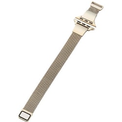 AW-41BDSSMJGD [アップルウォッチ バンド Apple Watch SE （第2世代/第1世代）/Series 10/9/8/7/6/5/4/3/2/1 [42 41 40 38mm] ステンレス マグネット ベルト スリム ミラネーゼ ＆me シャンパンゴールド]