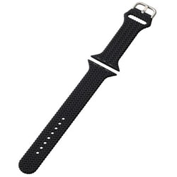 AW-45BDSCBBK [アップルウォッチ バンド Apple Watch Ultra 2/SE 第2世代/Series 10/9/8/7/6/5/4/3/2/1 [49 46 45 44 42mm] シリコン ベルト 耐衝撃 編み込み風 ブラック]