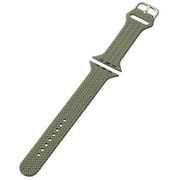 AW-45BDSCBGN [アップルウォッチ バンド Apple Watch Ultra 2/SE 第2世代/Series 10/9/8/7/6/5/4/3/2/1 [49 46 45 44 42mm] シリコン ベルト 耐衝撃 編み込み風 グリーン]