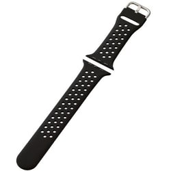 AW-45BDSCNBK [アップルウォッチ バンド Apple Watch Ultra 2/SE 第2世代/Series 10/9/8/7/6/5/4/3/2/1 [49 46 45 44 42mm] シリコン ベルト 耐衝撃 軽量 スポーツ ブラック]