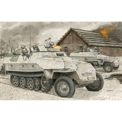 DR6980 1/35 WW.II ドイツ軍 Sd.Kfz.251/1 Ausf.D 装甲兵員輸送車 EZトラック/小火器＆装備品付属 [組立式プラスチックモデル]