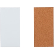 スチールパネル 20×10cm 2枚入 ホワイト