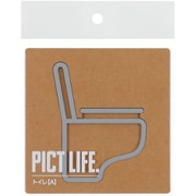 24709 [PICT LIFE. トイレA グレー 1枚入]