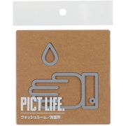 24718 [PICT LIFE. ウォッシュルーム グレー 1枚入]