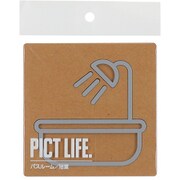 24721 [PICT LIFE. バスルーム グレー 1枚入]