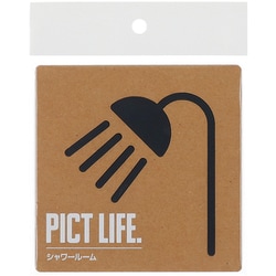 24723 [PICT LIFE. シャワールーム 黒 1枚入]