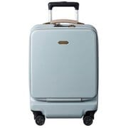 MILESTO ハードキャリーフロントポケット 34L ストッパー付キャビンサイズ ストーンブルー MLS919-SBL