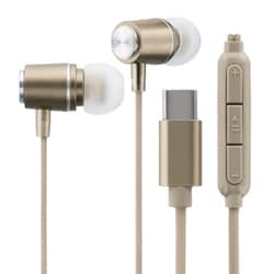USB Type-Cイヤホン カナル型 ライトベージュ LN-TCEP02BG