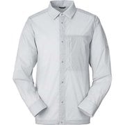 エアリアル L/S シャツ aerial L/S shirts 101521 1040 Fresh Grey Mサイズ [アウトドア シャツ メンズ]