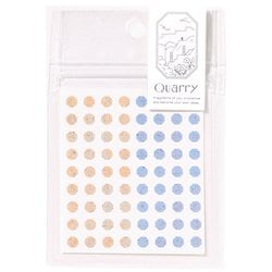 Quarry tiny stone seal beige×blue GQS-01