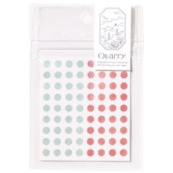 Quarry tiny stone seal mint×red GQS-04