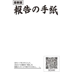 フライハート QRコード使用 ビデオレターが贈れる動画メッセージサービス 報告の手紙ポストカード FHPC-KAN1REP