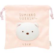 CA50601 すみっコぐらし ふわふわフェイス巾着 「すみっコ大好きシリーズ」 しろくま [キャラクターグッズ]