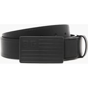 BRG191M38 BLACK 001 [BG BUCKLE LEATHER BELT]