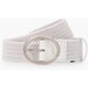 BRG211G36 WHITE 001 [WS OVAL BUCKLE MESH BELT]