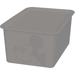 ミッキーマウス スクエア BOX 蓋付き 収納 ハーフ グレー 19×27×12cm 日本製