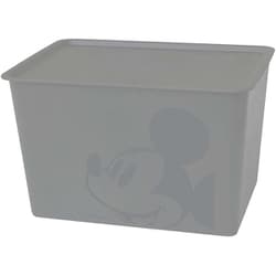 ミッキーマウス スクエア BOX 蓋付き 収納 ラージ グレー 38×27×23.5cm 日本製