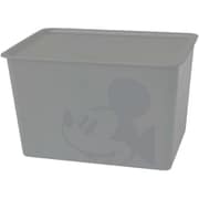 ミッキーマウス スクエア BOX 蓋付き 収納 ラージ グレー 38×27×23.5cm 日本製