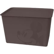 ミッキーマウス スクエア BOX 蓋付き 収納 ラージ エコ ブラウン 38×27×23.5cm 日本製