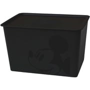 ミッキーマウス スクエア BOX 蓋付き 収納 ラージ エコ ブラック 38×27×23.5cm 日本製