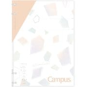 限定 キャンパスノートのように使えるバインダー 薄型(2×2リング) ミネラルカラー アプリコットピンク ル-NP704-L1P
