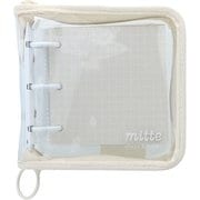 限定 ファスナー付ミニバインダー mitte(ミッテ) ミルキーベージュ S2138603