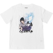 22863201 NARUTO-ナルト- 疾風伝 うちはサスケ 千鳥 Tシャツ WHITE XLサイズ [キャラクターグッズ]