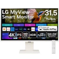 ヨドバシ.com - LGエレクトロニクス 液晶モニター/LG MyView Smart Monitor/31.5型/4K(3840×2160)/IPSパネル/アンチグレア/HDR対応/DCI-P3  95％/HDMI不要 拡張2画面対応（ワイヤレス接続）/5W+5Wスピーカー/メーカー保証3年 32SR83U-W 通販【全品無料配達】