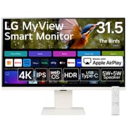 32SR83U-W [32型 LG MyView Smart Monitor/IPS 4K/DCI-P3 95％/HDMI不要 拡張2画面対応（ワイヤレス接続）/アンチグレア/5W+5Wスピーカー/メーカー保証3年]