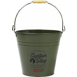 CSスチールバケツ10L バケツ オリーブ UM-1620