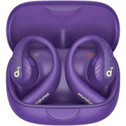 完全ワイヤレスイヤホン Soundcore AeroFit Pro オープンイヤー型 Buetooth対応 ディープパープル A3871NQ1