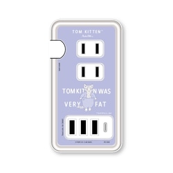 USB/USB Type-Cポート付き ACタップ ピーターラビット トム PR-100B