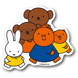 MIF-028 [ダイカットビニールミニステッカー miffy ミッフィーとなかまたち]