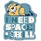 MN-027 [ダイカットステッカー ミニオンズ I NEED SPACE TO CHILL]