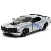 JADA35021 1/24 1970 フォード マスタング ボス 429 シルバー/ハイウェイ ドラッグ [ダイキャストミニカー]