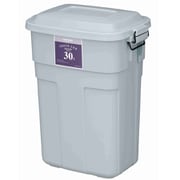 L-941 BG [ゴミ箱 スクエア トラッシュカン 30L 業務用 屋外使用もできる 丈夫 ブルーグレー 日本製]