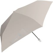 折りたたみ傘 タンブラ 53cm 手開き式 カラビナタイプ スリムボトル付き ライトグレー 723-052
