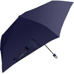折りたたみ傘 タンブラ 53cm 手開き式 カラビナタイプ スリムボトル付き ネイビー 723-052