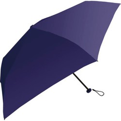 折りたたみ傘 Amane Air＋ 60cm 手開き式 グラスファイバー骨（親骨） 耐風仕様 ビッグサイズ ネイビー 834-008