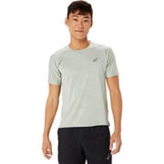 グラフィックエンボスショートスリーブトップ M GRAPHIC EMBOSS SS TOP 2011D012 301 オリーブグレー Sサイズ [ランニングウェア シャツ メンズ]