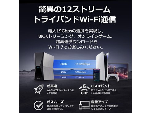 ヨドバシ.com - ティーピーリンク TP-Link Wi-Fiルーター Wi-Fi7対応