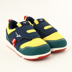 プレモア インファント2 PLAMORE INFANT2 C1GD2232 22 ネイビー×イエロー×グリーン 15.5cm [キッズシューズ]
