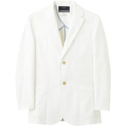 医療・介護 メンズシングルジャケット オフホワイト 3L 1018SY-1-3L
